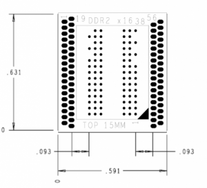 DDR2 84 BALL OSCILLOSCOPE DIRECT ATTACH MECHANICAL