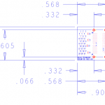 DDR3 78 Ball Oscilloscope Socketed Interposer Mechanical