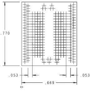 GDDR5 170 BALL OSCILLOSCOPE DIRECT ATTACH MECHANICAL