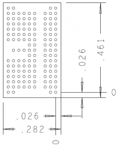 LPDDR2 134 Ball Riser Mechanical