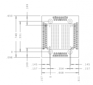 LPDDR3 178 Ball Direct Attach Interposer Mechanical Outline