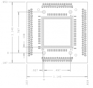 LPDDR3 216 Ball Direct Attach Interposer Mechanical Outline