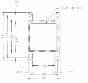 LPDDR3 216 Ball Riser Mechanical