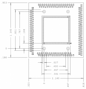 LPDDR4 272 Ball Direct Attach Interposer Mechanical