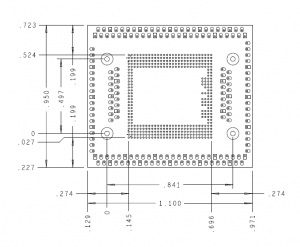 LPDDR4 366 Ball Direct Attach Mechanical Outline