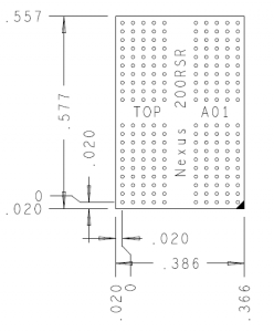 LPDDR4 200 Pin Riser Mechanical Outline