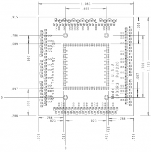 LPDDR3 220 BALL OSCILLOSCOPE SOCKETED MECHANICAL