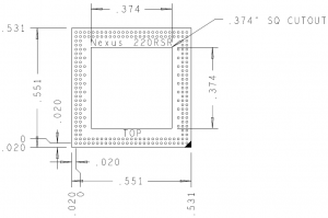 LPDDR3 220 BALL RISER MECHANICAL