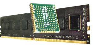 Memory Component Interposer Installed on a DIMM
