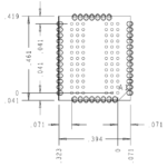 DDR4 78 Ball XH Series EdgeProbe Interposer Data Narrow Mechanical