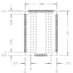 DDR4 96 Ball XH Series EdgeProbe(TM) Interposer Address Narrow Mechanical
