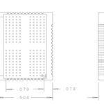 LPDDR4 200 Pin XH EdgeProbe Interposer Data A Mechanical