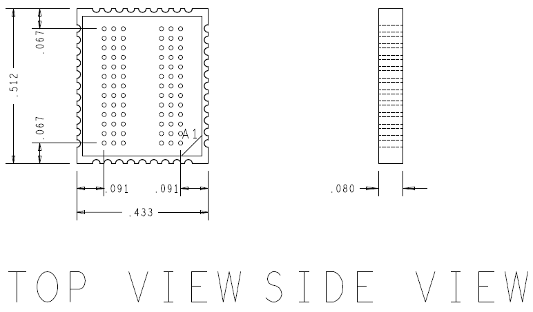 DDR5 78 BALL XH EdgeProbe Address MECHANICAL