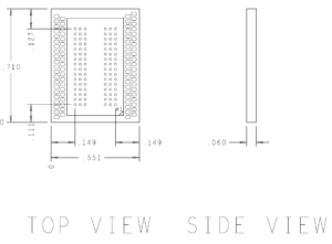 DDR3 96 Pin Direct Attach Mechanical Outline