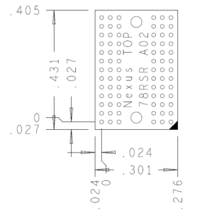 DDR4 78 Pin Riser Mechanical Outline