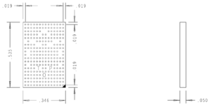 DDR5 240 Ball RCD Riser Mechanical Dimensions