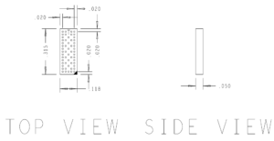 DDR5 55 Ball Data Buffer Riser Mechanical Dimensions