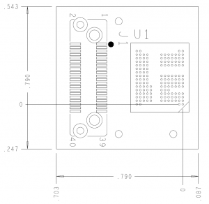 LPDDR4 149 Pin Compliance Interposer Mechanical Outline