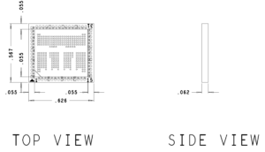 LPDDR5 297 XH Series Direct Attach Mechanical Outline