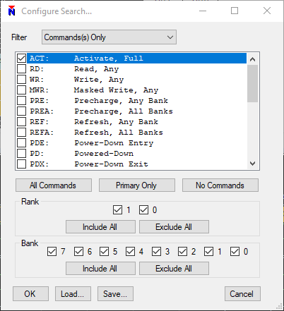 MA5100 LPDDR4 Activate Command Search