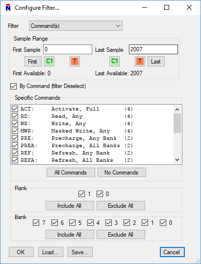 MA5100 LPDDR4 Filter Example