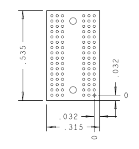 DDR4 96 Ball Riser Mechanical Outline