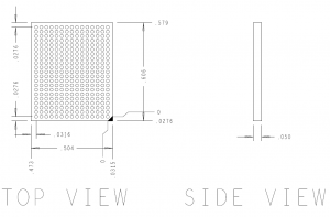 LPDDR5 315 Pin Riser Mechanical Outline