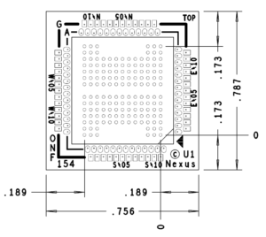 ONFI Flash 154 Ball Direct Attach Interposer